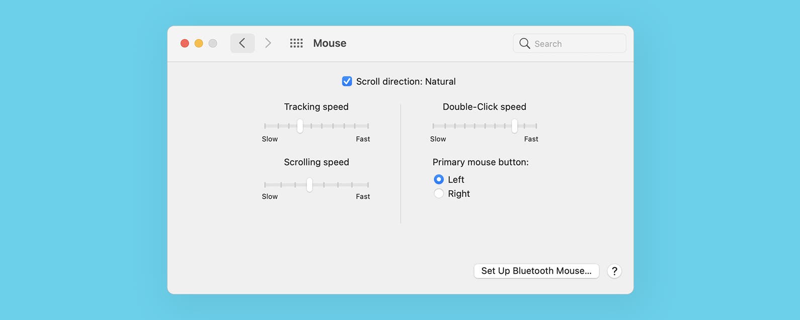 How to change scroll direction on mac when using an external mouse