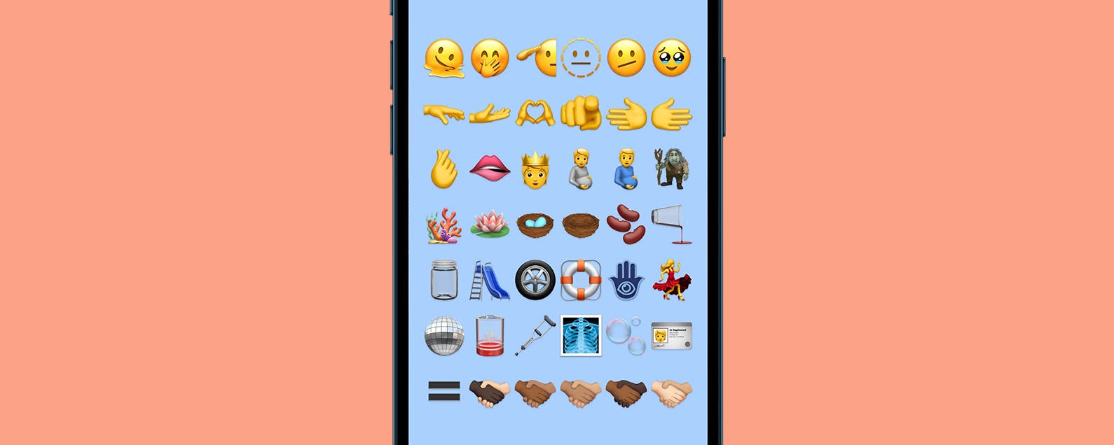 First Look: New Emojis in iOS 15.4