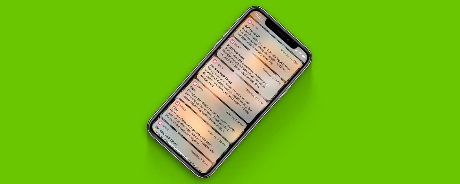 How to Save a News Story for Later from Notifications Center on the