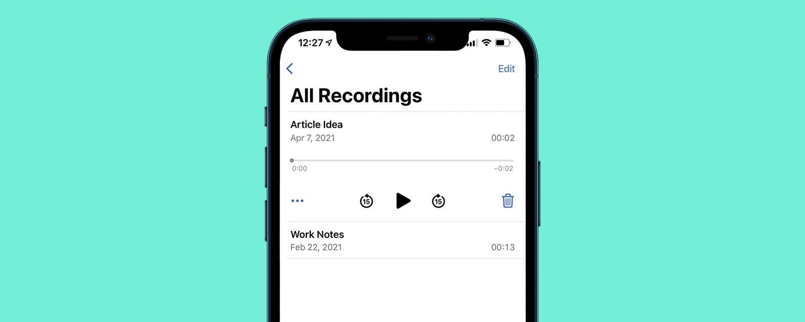 transcribe voice memos