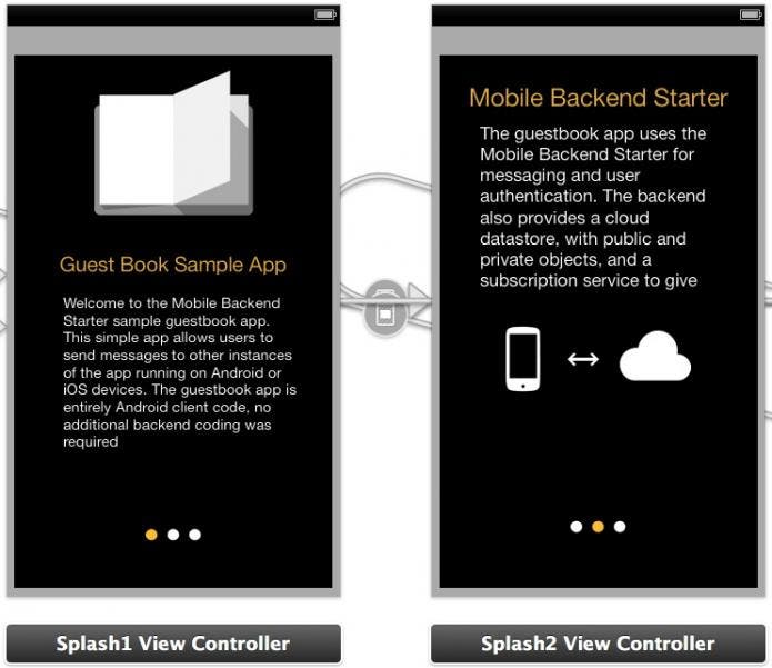 Sample app storyboard