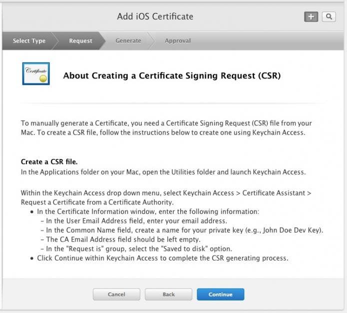 Add an iOS Certificate