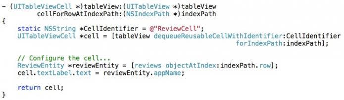 cellForRowAtIndexPath