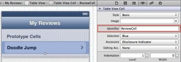 Set cell identifier