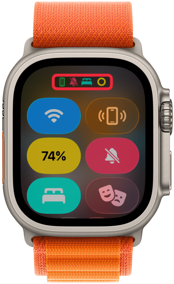 At-a-Glance Icons on Apple Watch's Control Center