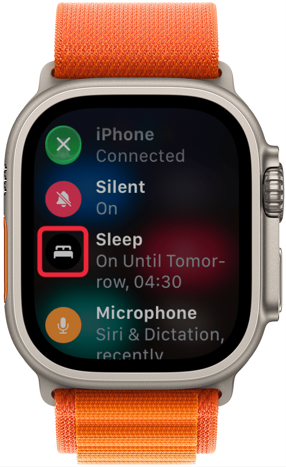 If you have a Focus mode enabled, it will also appear here along with the schedule you've set up.