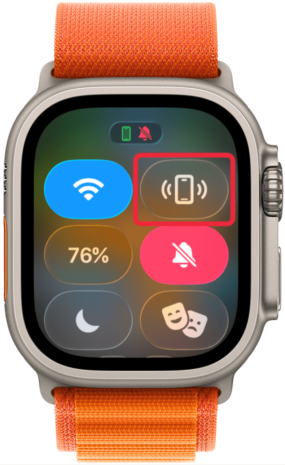 Ping iPhone Icon on Apple Watch