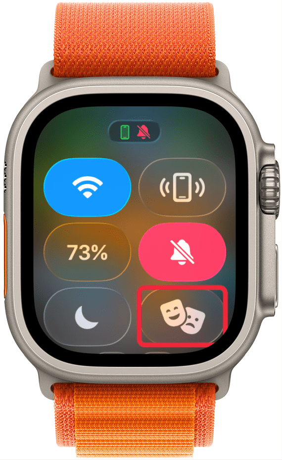 Theater Mode Icon on Apple Watch