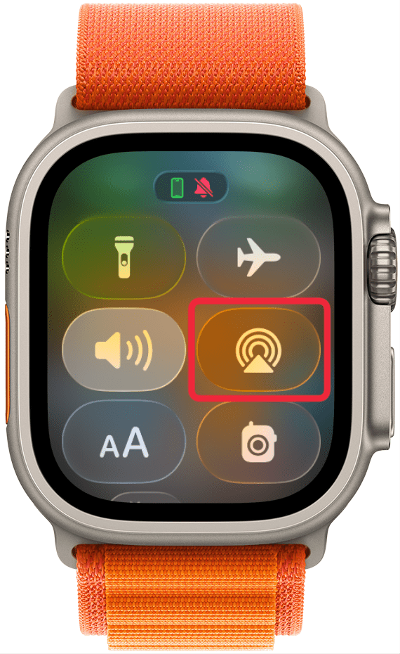 Audio Output Icon on Apple Watch