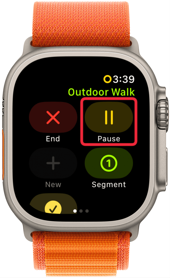Then tap the pause button.