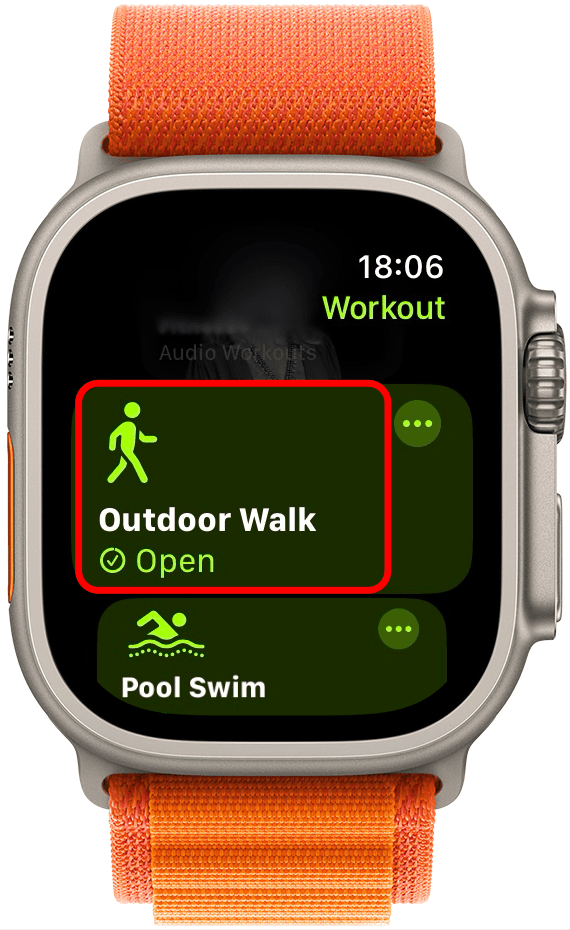 To track the workout without setting time or other settings, simply tap the workout and it will start automatically.