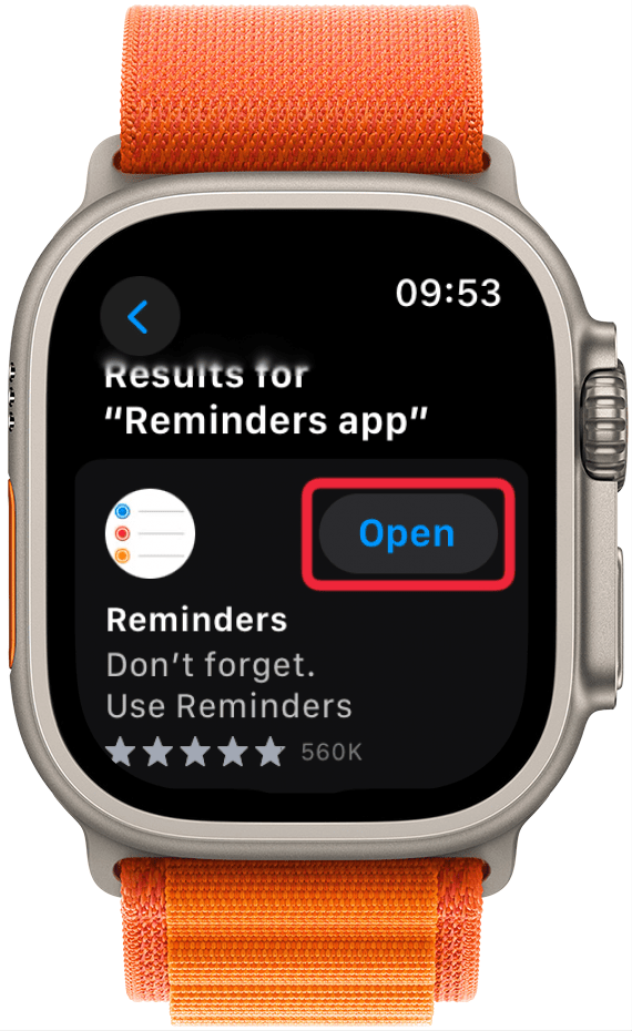 Make sure the native Reminders app (free) is running on your Apple Watch. If it isn’t, make sure to download it via the App Store.