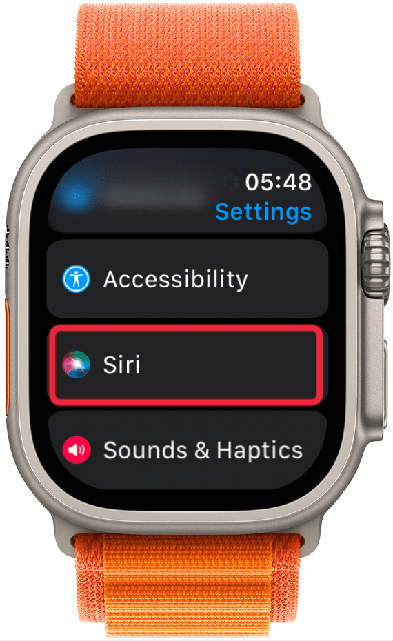 Scroll down and tap Siri.