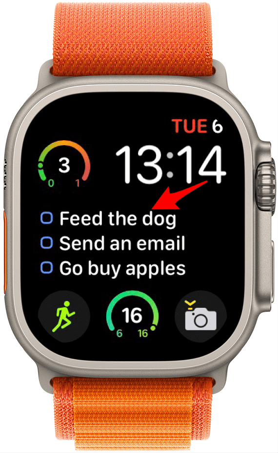 Things 3 complication on an Apple Watch face