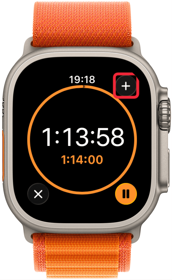 You can tap the + icon to start another timer that will run simultaneously.