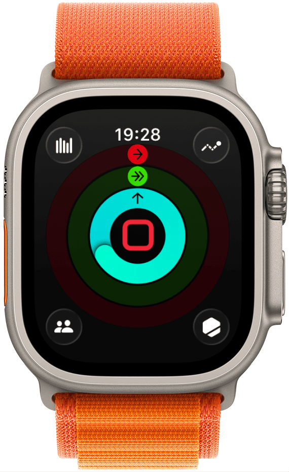 Tap anywhere on your Activity Rings that isn’t an icon.