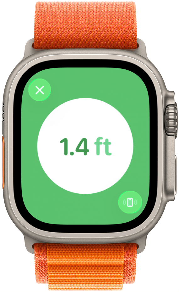 Your phone will only flash a few times but your watch will open up FindMy to help you locate your watch.