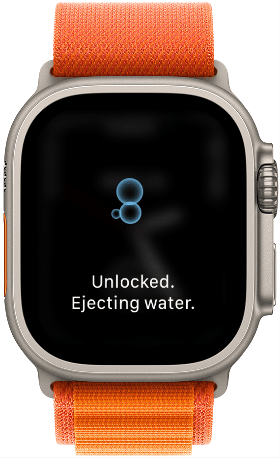 Apple watch series 5 water lock sales
