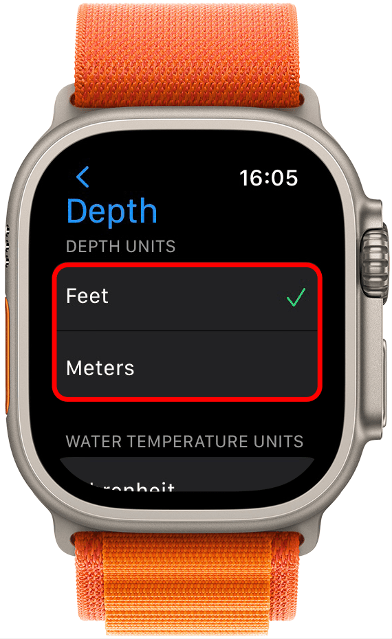 Apple watch shop depth water