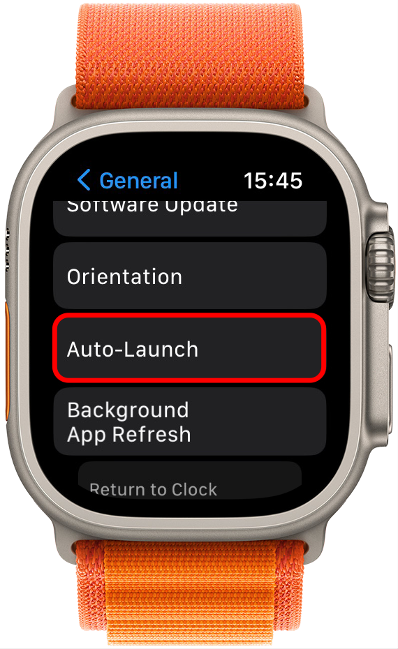 Next, select Auto-Launch.