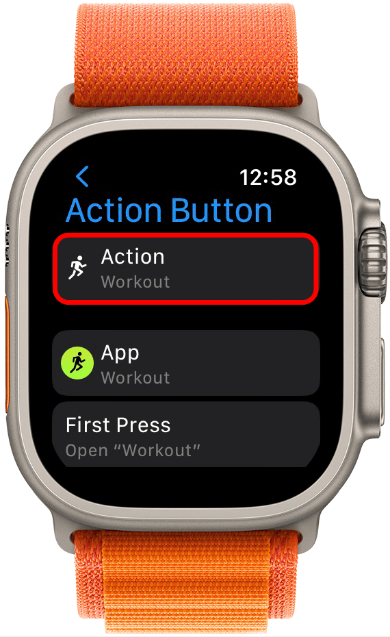 If you’ve already selected one, you’ll see it at the top. Tap it to see the menu with other options.