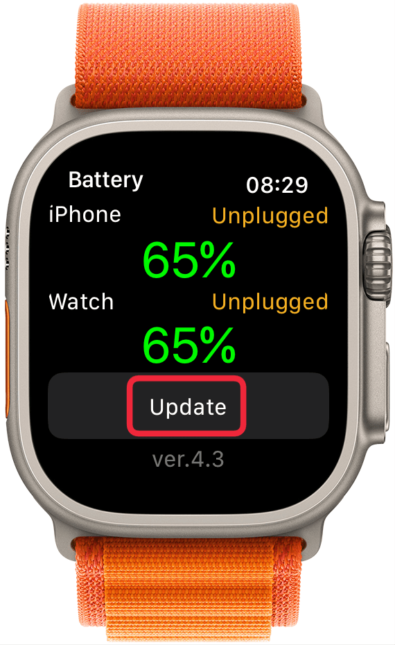 tap update if battery level on iphone looks innacurate