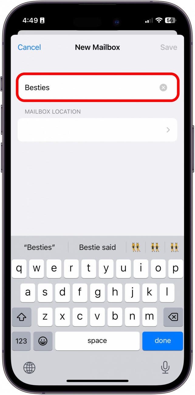 set up iphone mailbox