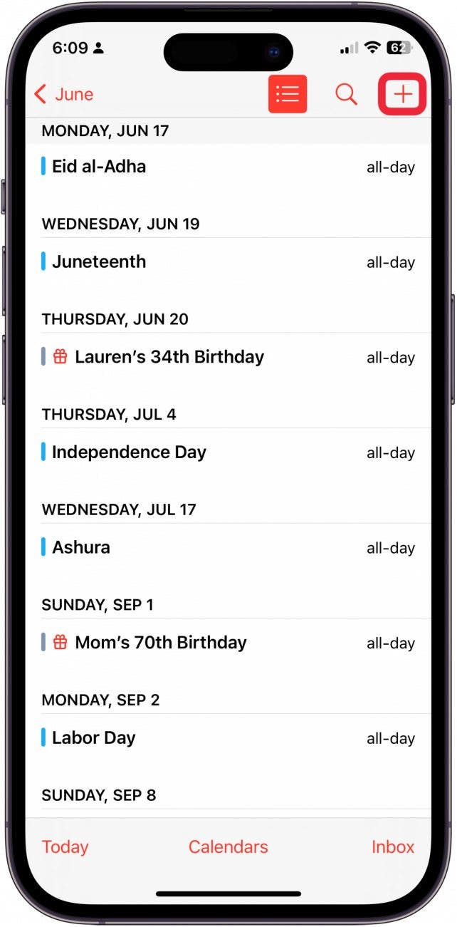 add calendar event from email iphone