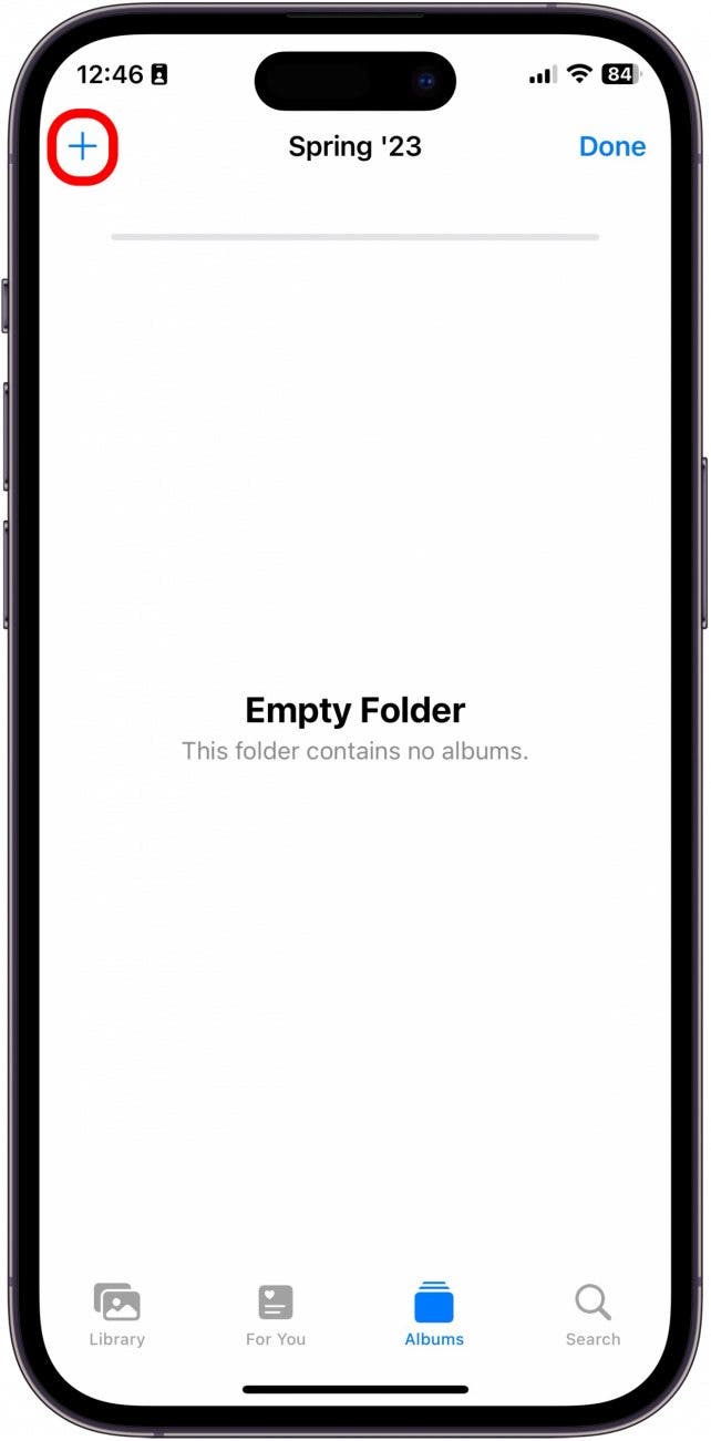 iphone photos album vs folder