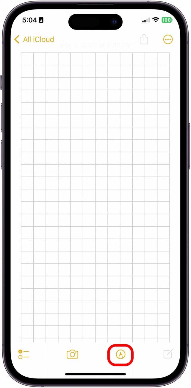 Next, tap the Draw button to begin to draw.