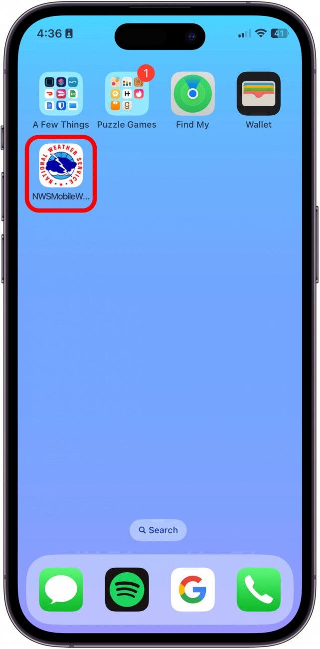 You will now see it appear on your iPhone Home Screen!