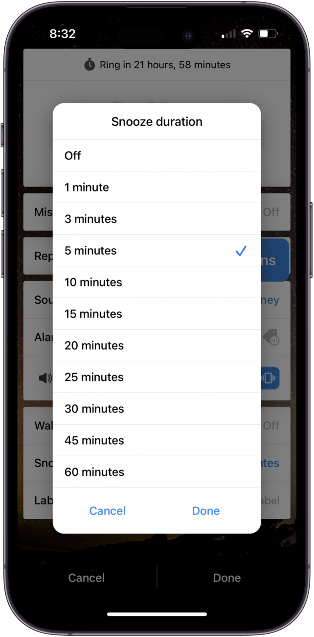How to Change Snooze Time on iPhone
