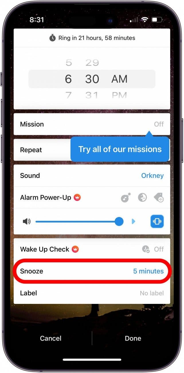 How to Change Snooze Time on iPhone