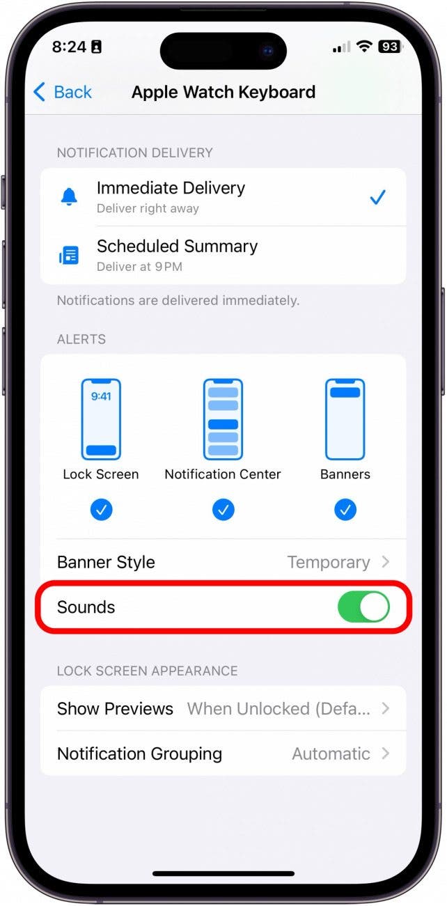 How to Turn Off Apple Watch Keyboard Notification