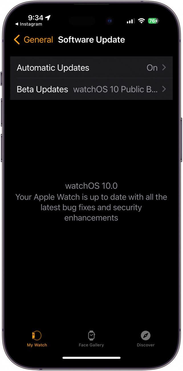 To update the software on your apple watch you first sales need to update the software on your iphone