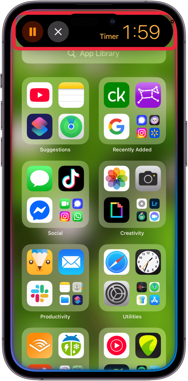 ask siri to set a timer