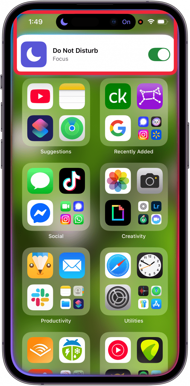 ask siri to turn on do not disturb