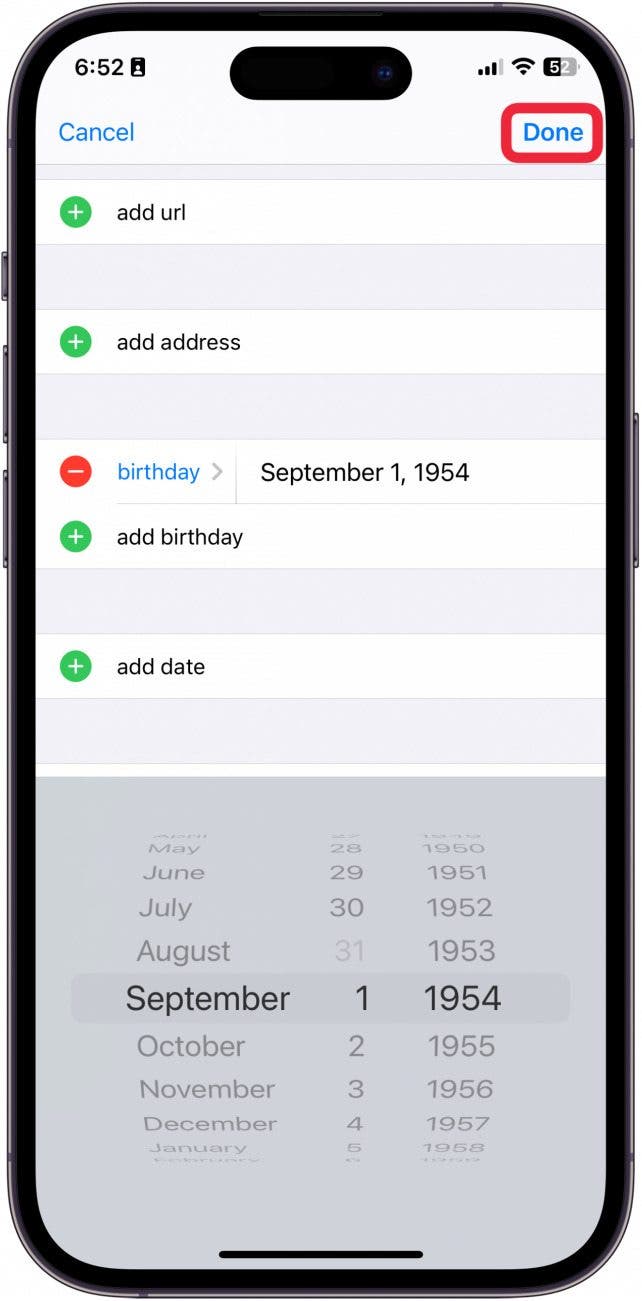 how to add birthday reminders on iphone