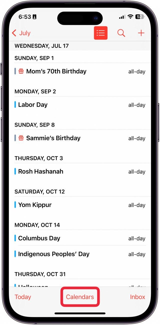 how to set reminders for birthdays on iphone