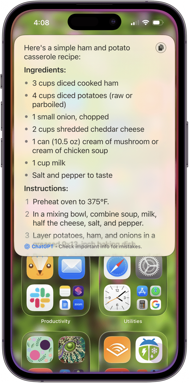 chatgpt recipe with ingredients chatgpt recipe with ingredients