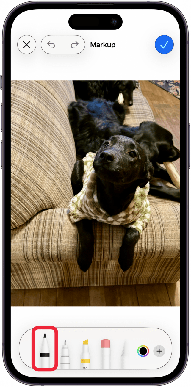 choose a markup tool