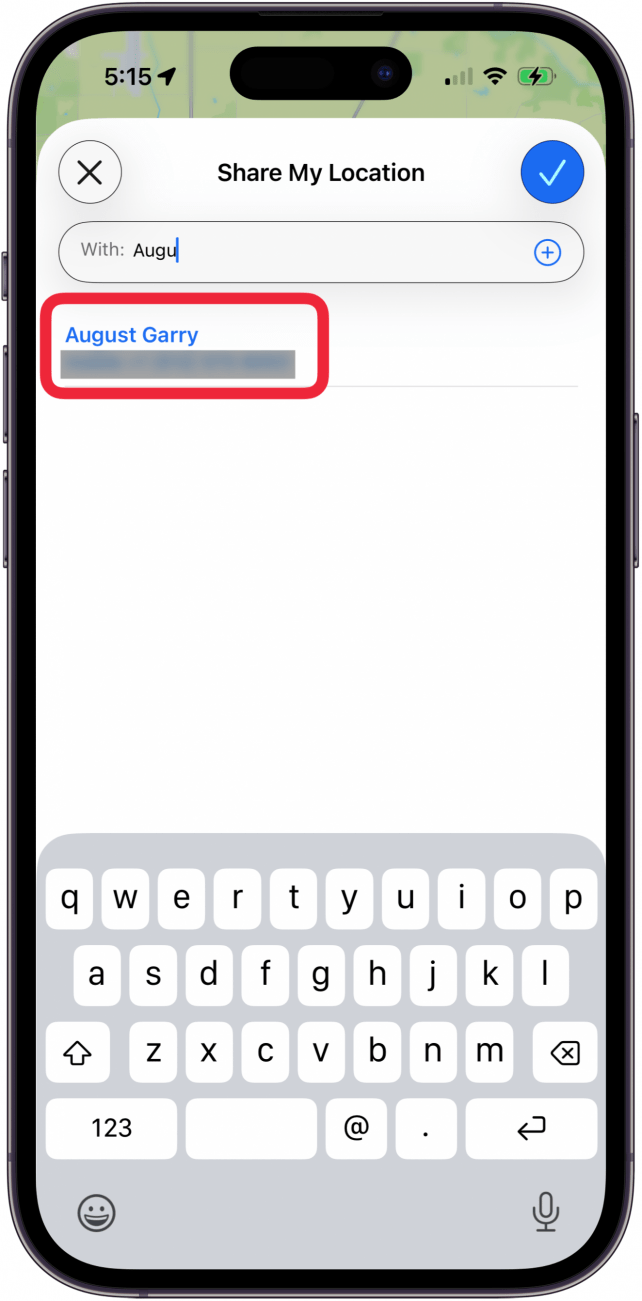 enter and tap contact in find my enter and tap contact in find my