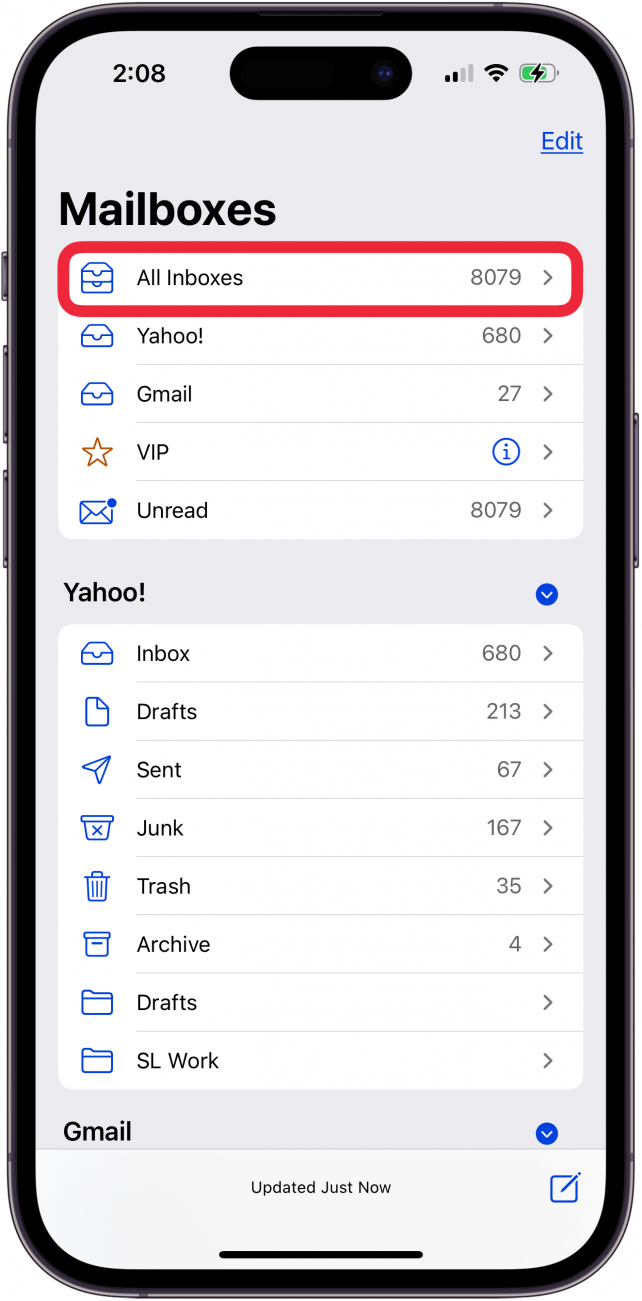 fix mail missing on iphone all inboxes back in mailboxes