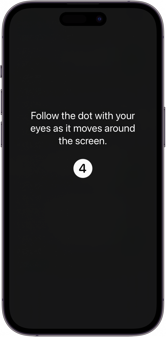 follow colorful dot to calibrate eye tracking