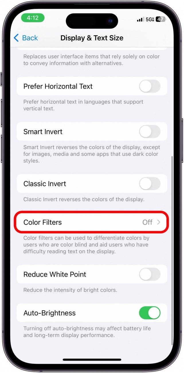 how to make iphone black and white