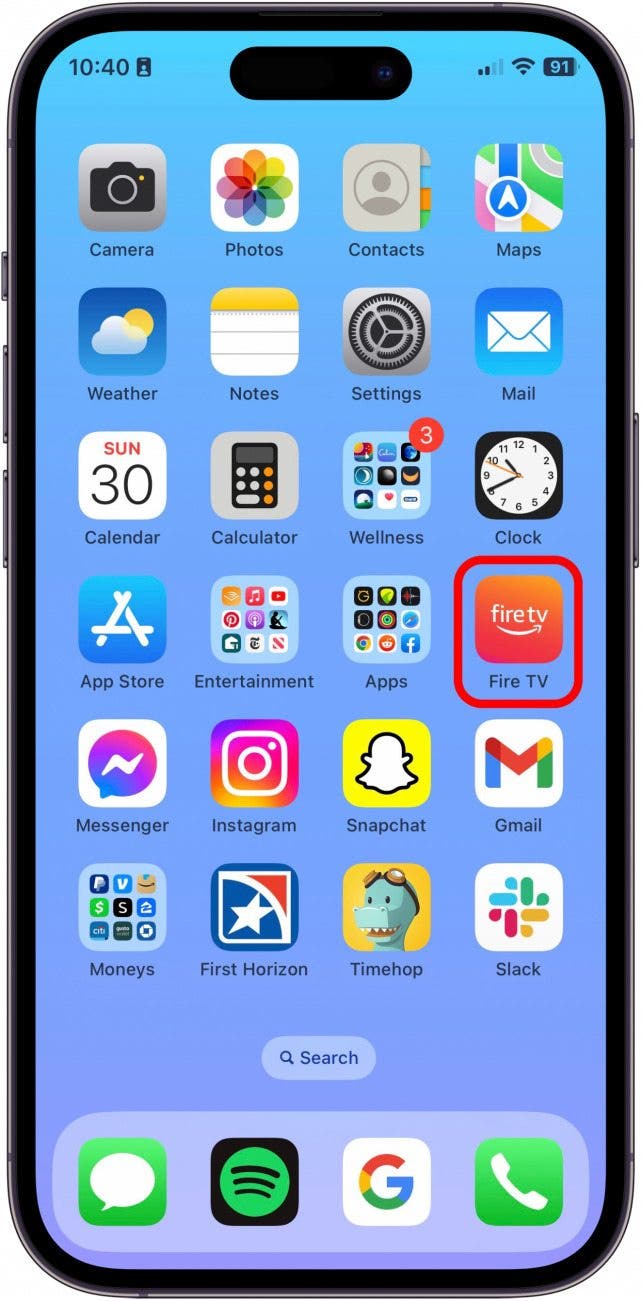 On your iPhone Home Screen, press and hold the app you want to hide from your Home Screen.