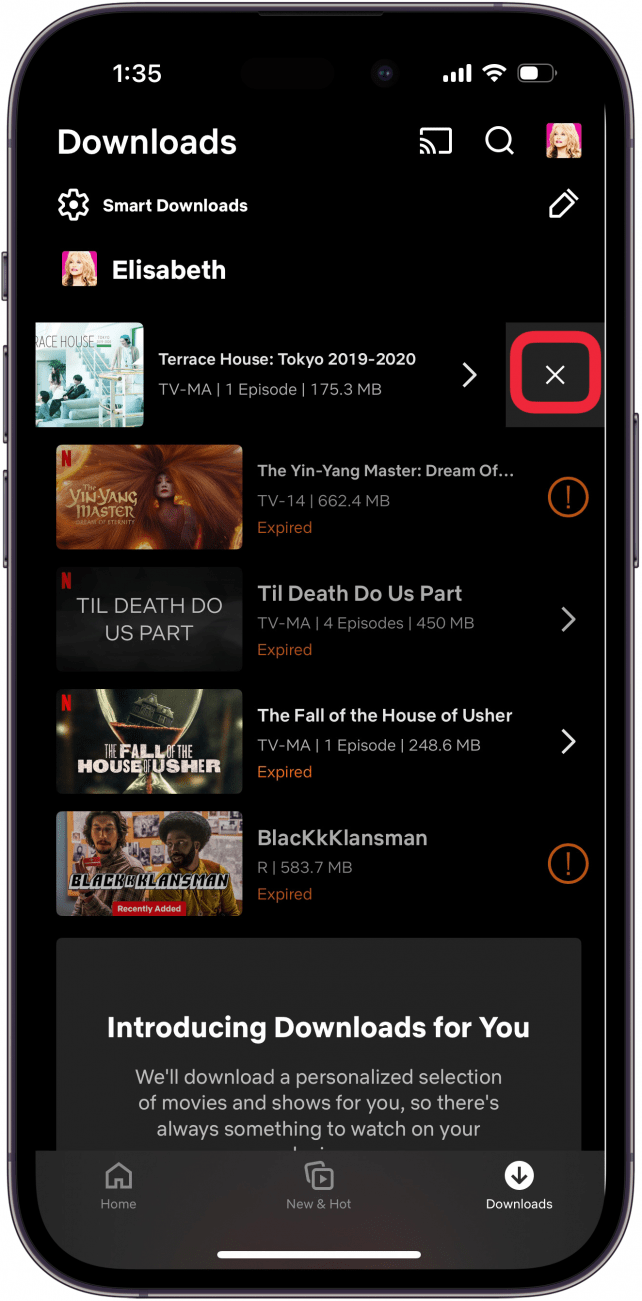 how to delete movies from iphone and ipad swipe left and tap x