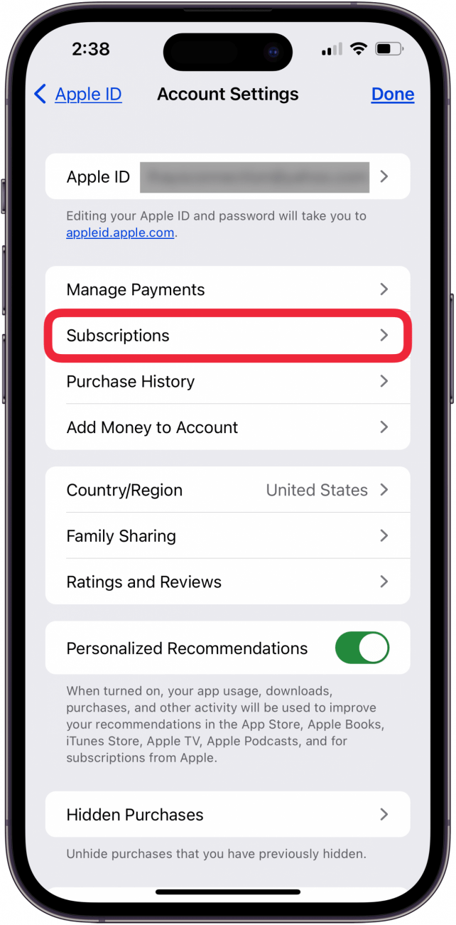 how to see what apps you're paying for on iphone and ipad tap subscriptions