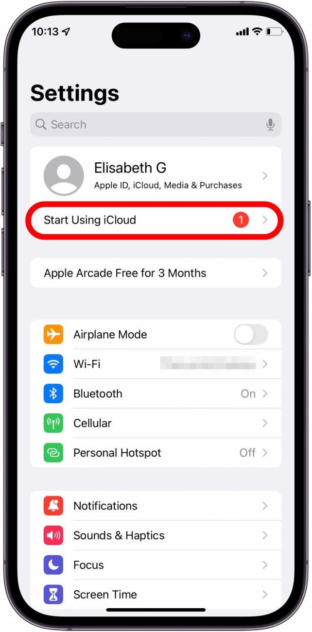 Start Using iCloud
