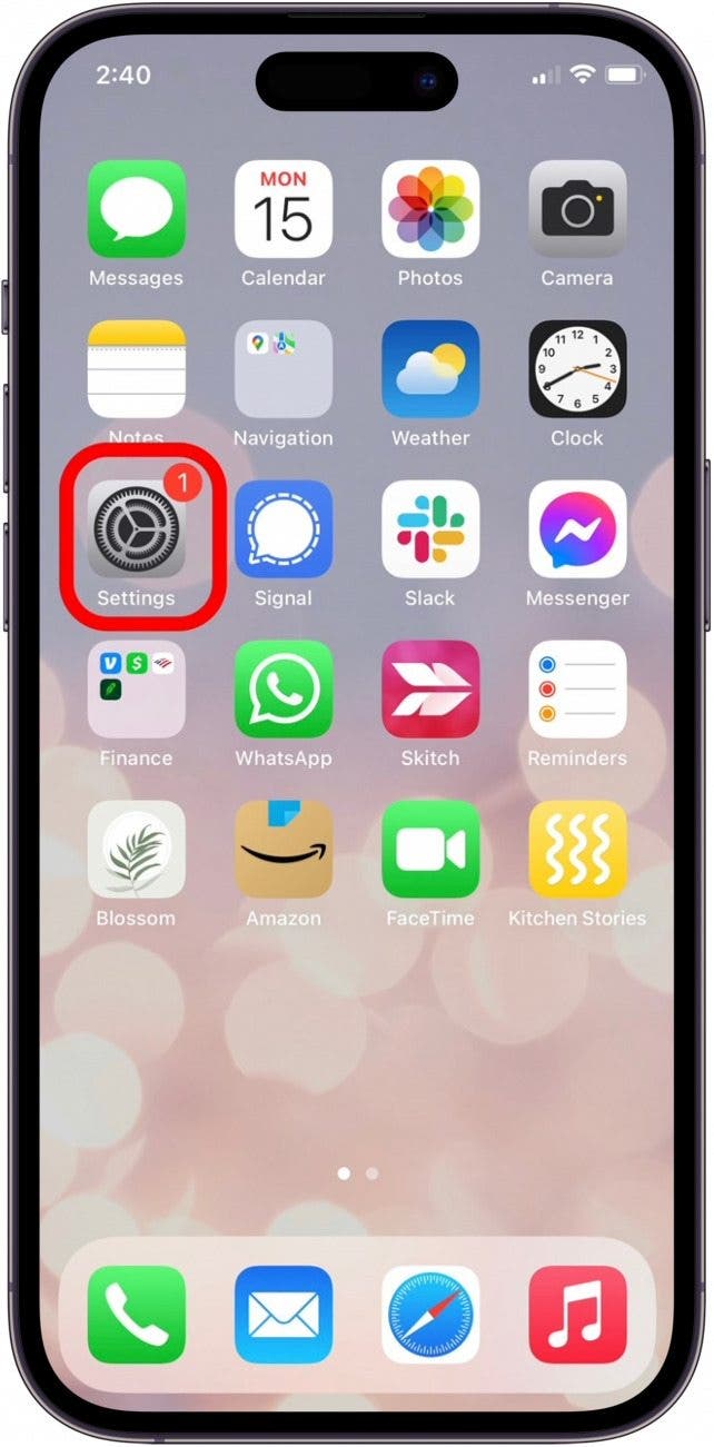 open settings app to see if apple health app is allowed in iphone and ipad app restrictions